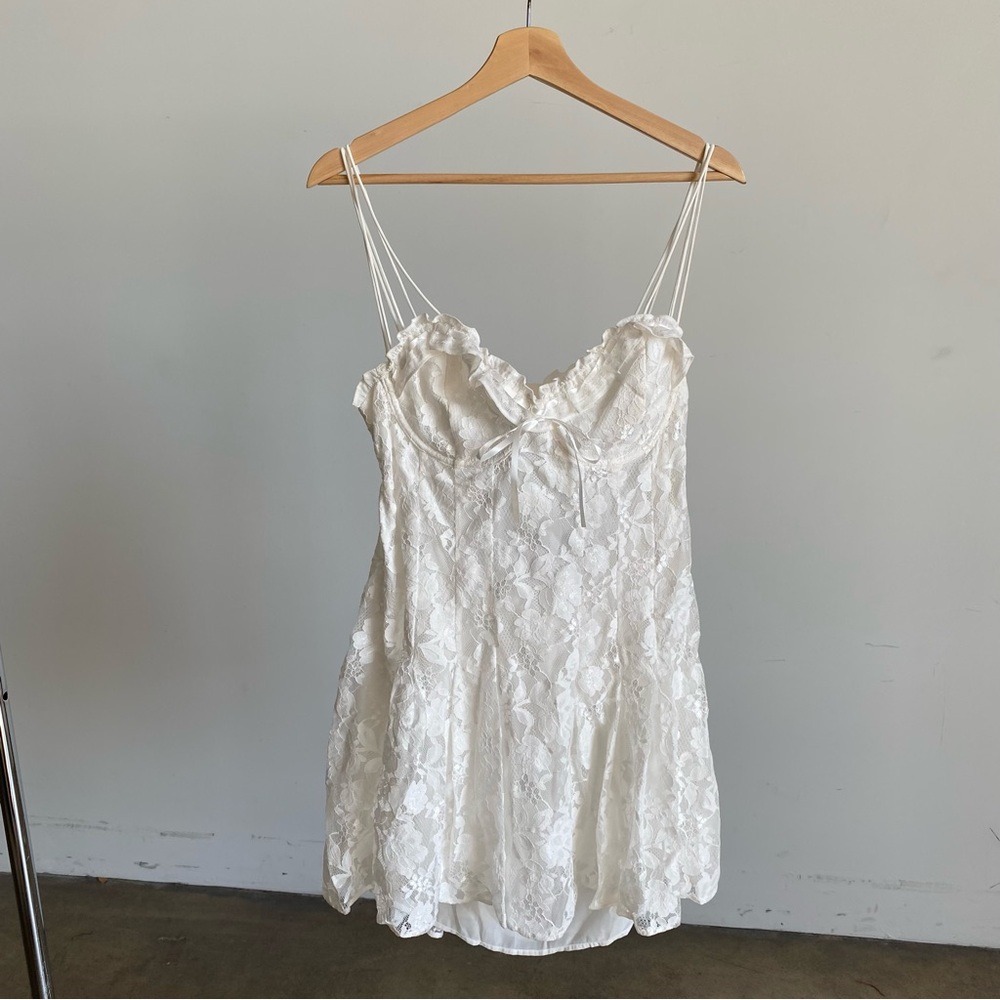 For Love And Lemons White Lace Mini Dress - Picture 9 of 14